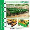 Soportes de exhibición de vegetales y frutas de supermercado